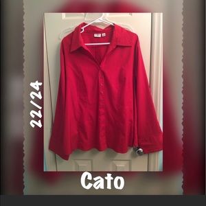 🌹Women’s Plus Size 22/24 Cato Long Sleeve Blouse